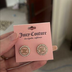 Juicy Couture Gold and Pink Earrings